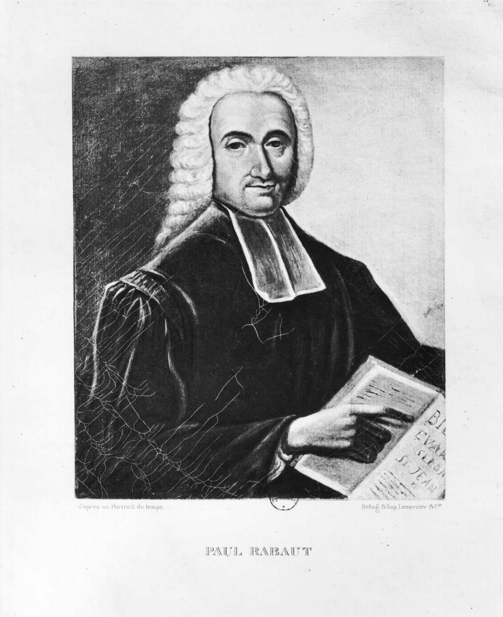 Portret Paula Rabauta (1718-94) autorstwa French School