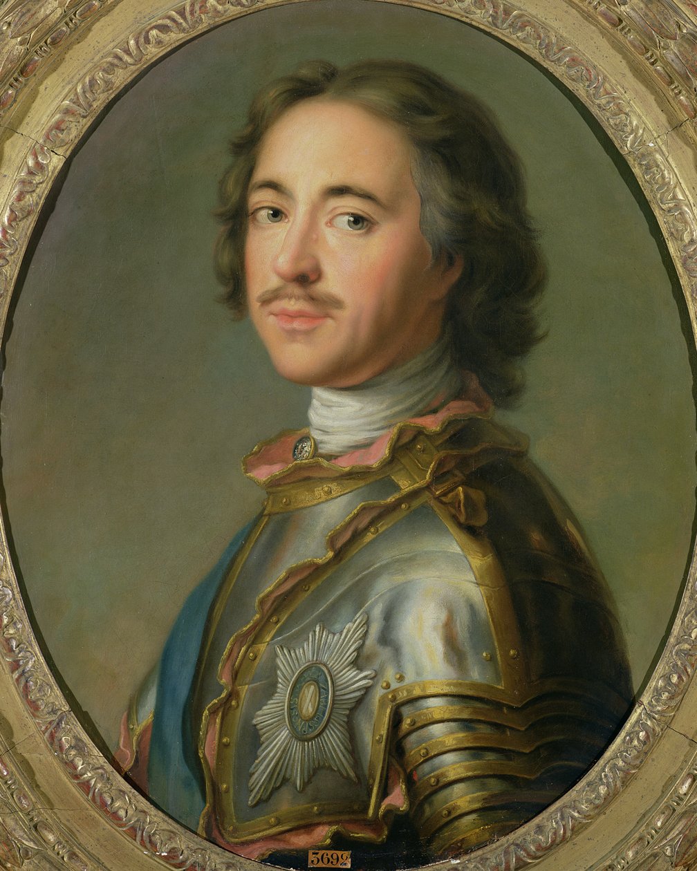 Portret Piotra Wielkiego (1672-1725) autorstwa French School