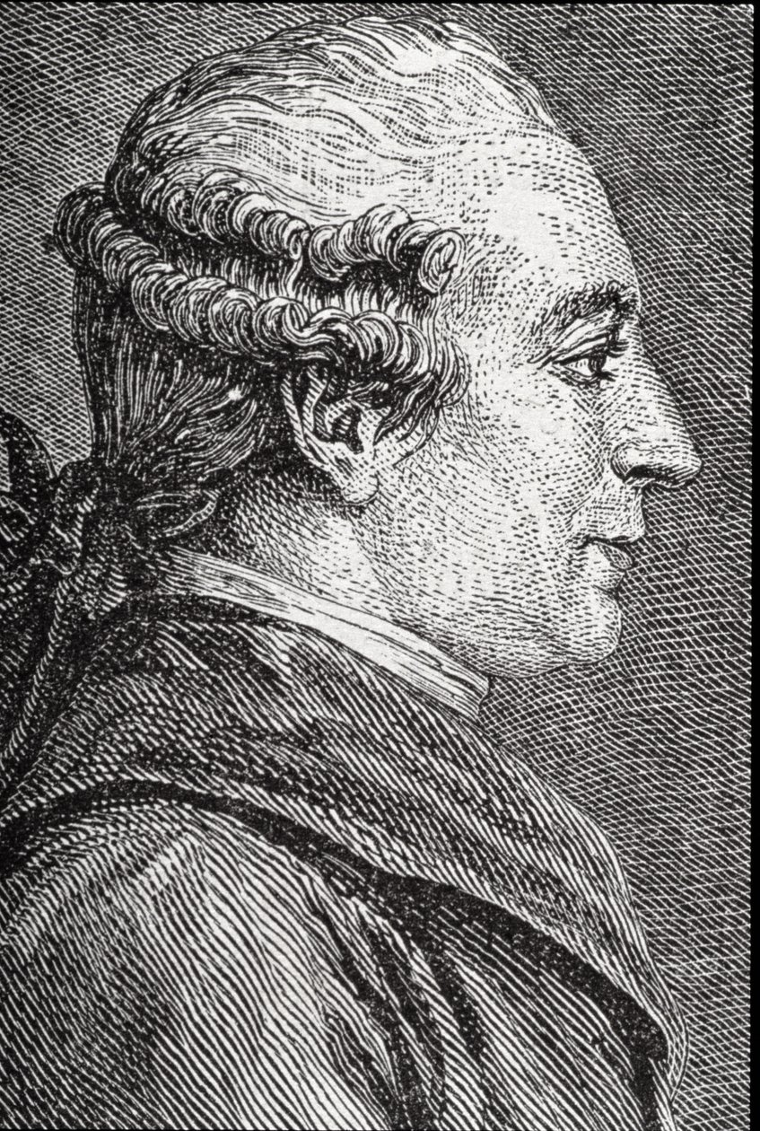 Portret Pierre Augustin Caron de Beaumarchais (1732-99) autorstwa French School