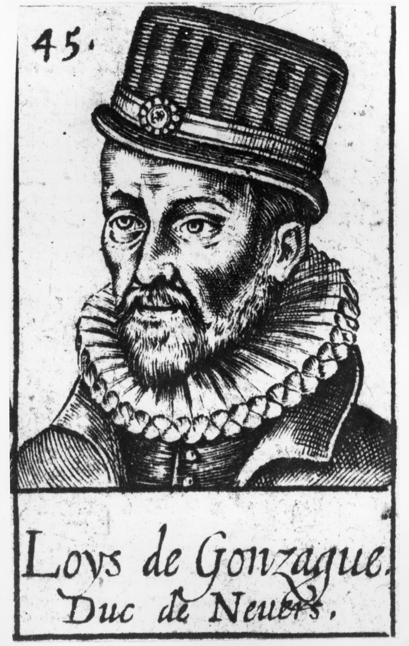 Portret księcia Ludovica z Gonzagi (ur. w Mantui 1539, zm. w Paryżu 1595) autorstwa French School