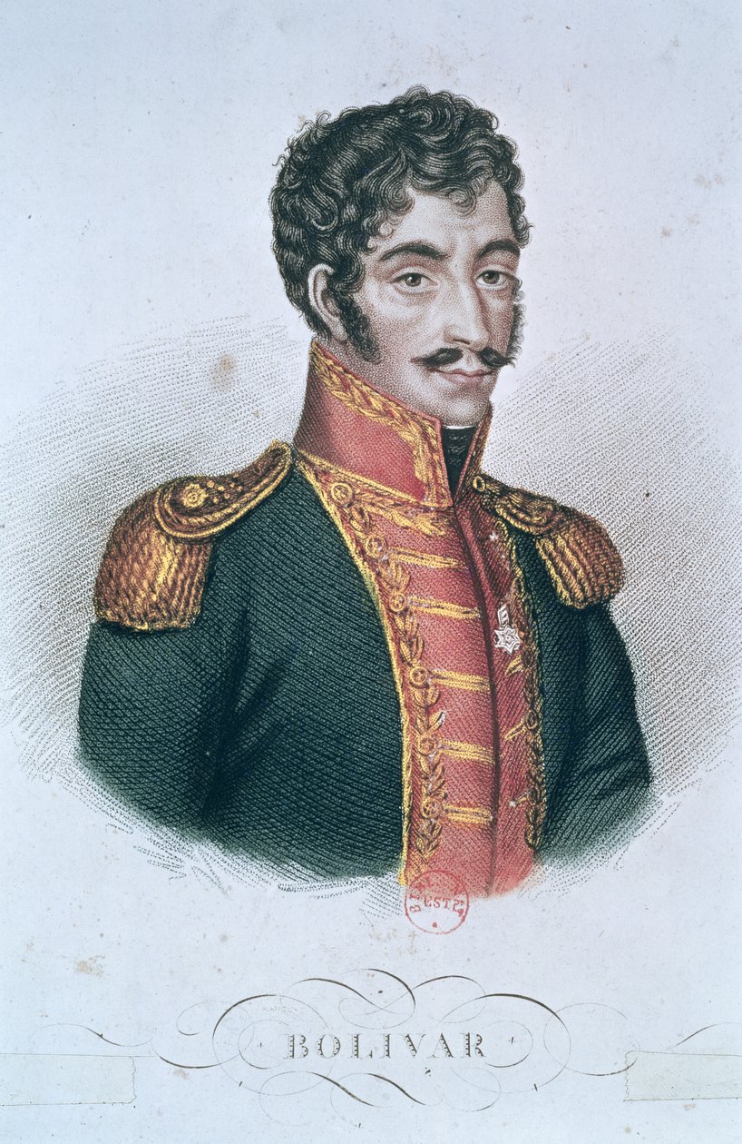 Portret Simona Bolivara (1783-1830) autorstwa French School