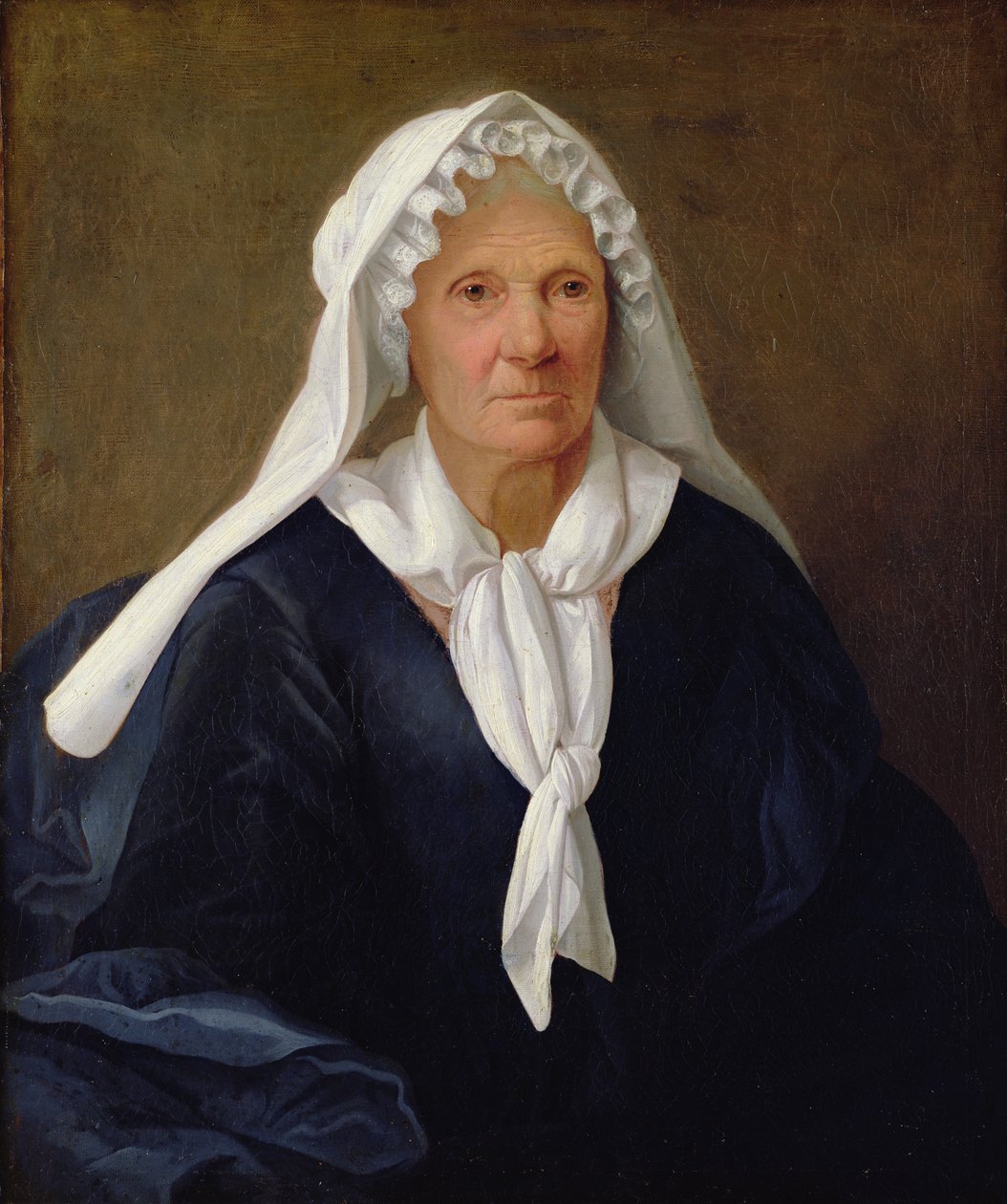 Portret starej kobiety, ok.1781 autorstwa French School
