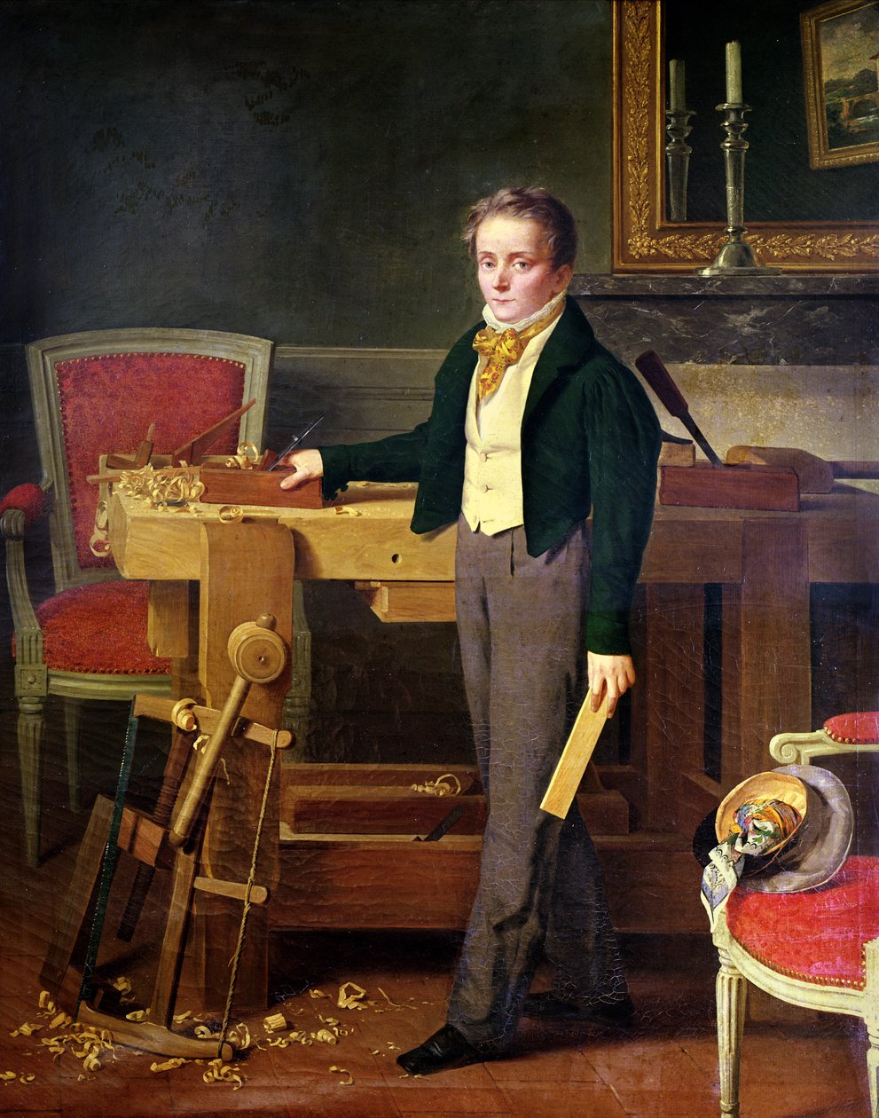 Portret przypuszczalnie to Alfred de La Chaussee autorstwa French School