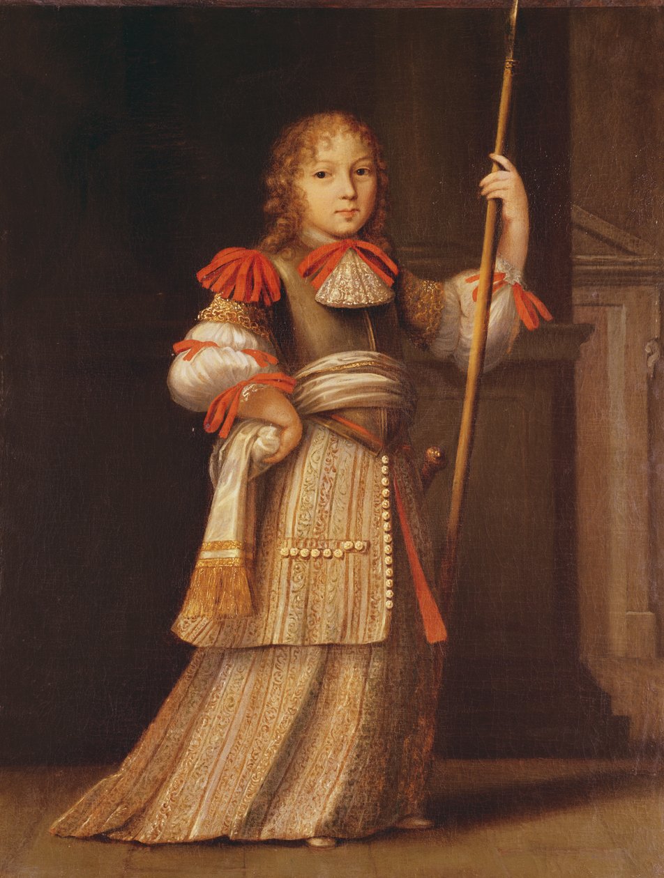 Portret przypuszczalnie to Ludwik Auguste de Bourbon (1670-1736), książę Maine autorstwa French School