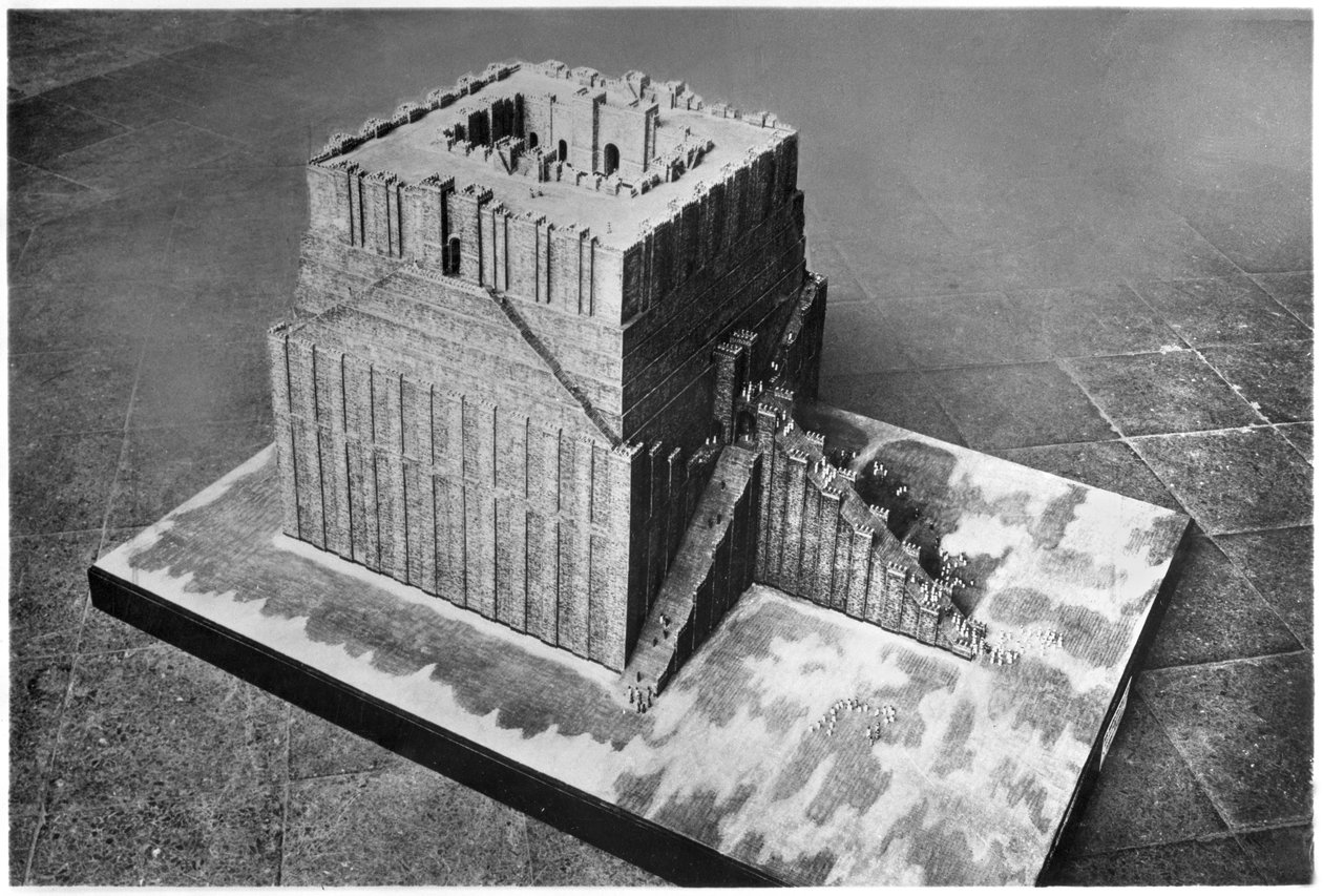 Rekonstrukcja wieży Babel autorstwa French School