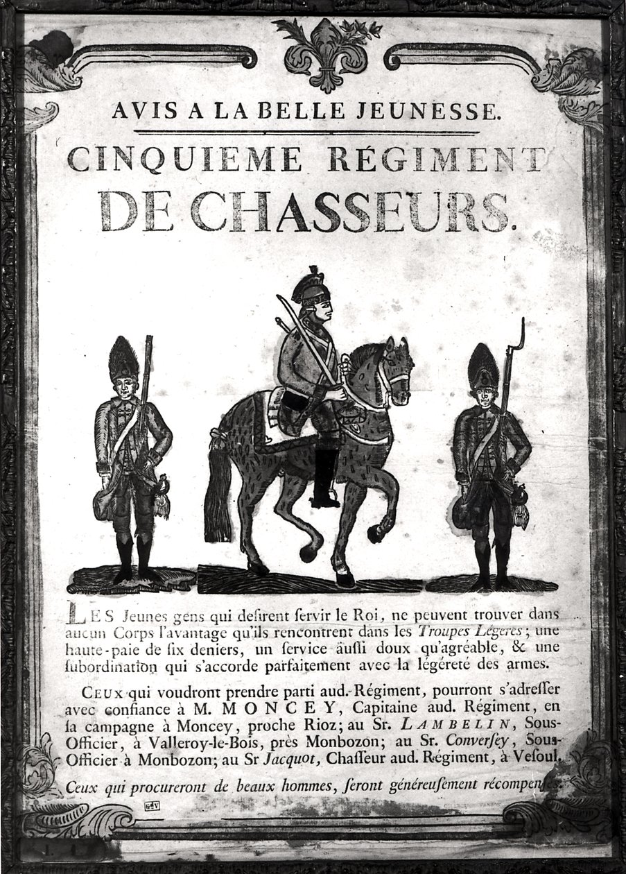Plakat rekrutacyjny do 5. pułku autorstwa French School