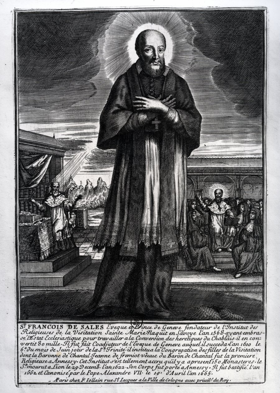 Święty Franciszek Salezy (1568-1622) autorstwa French School