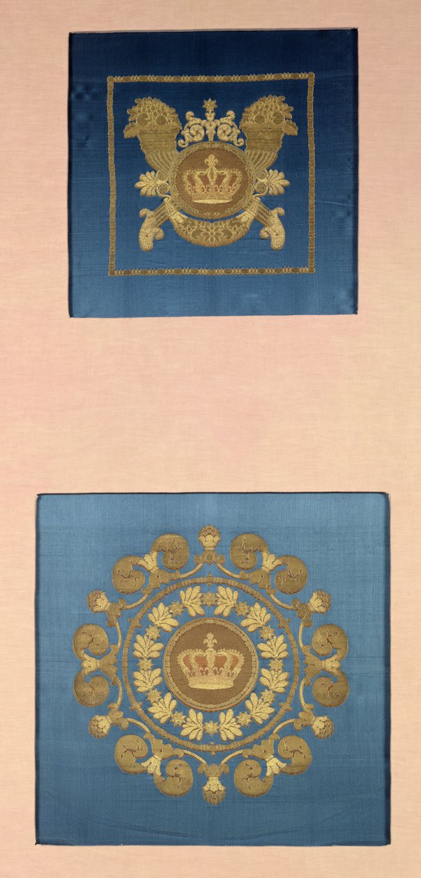 Oparcia siedzeń autorstwa Wielkich Freres z Lyonu, 1811 (brokat) autorstwa French School