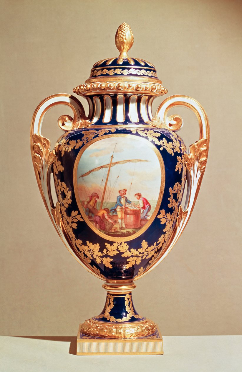 Wazon Sevres, połowa XVIII w. (porcelana) autorstwa French School