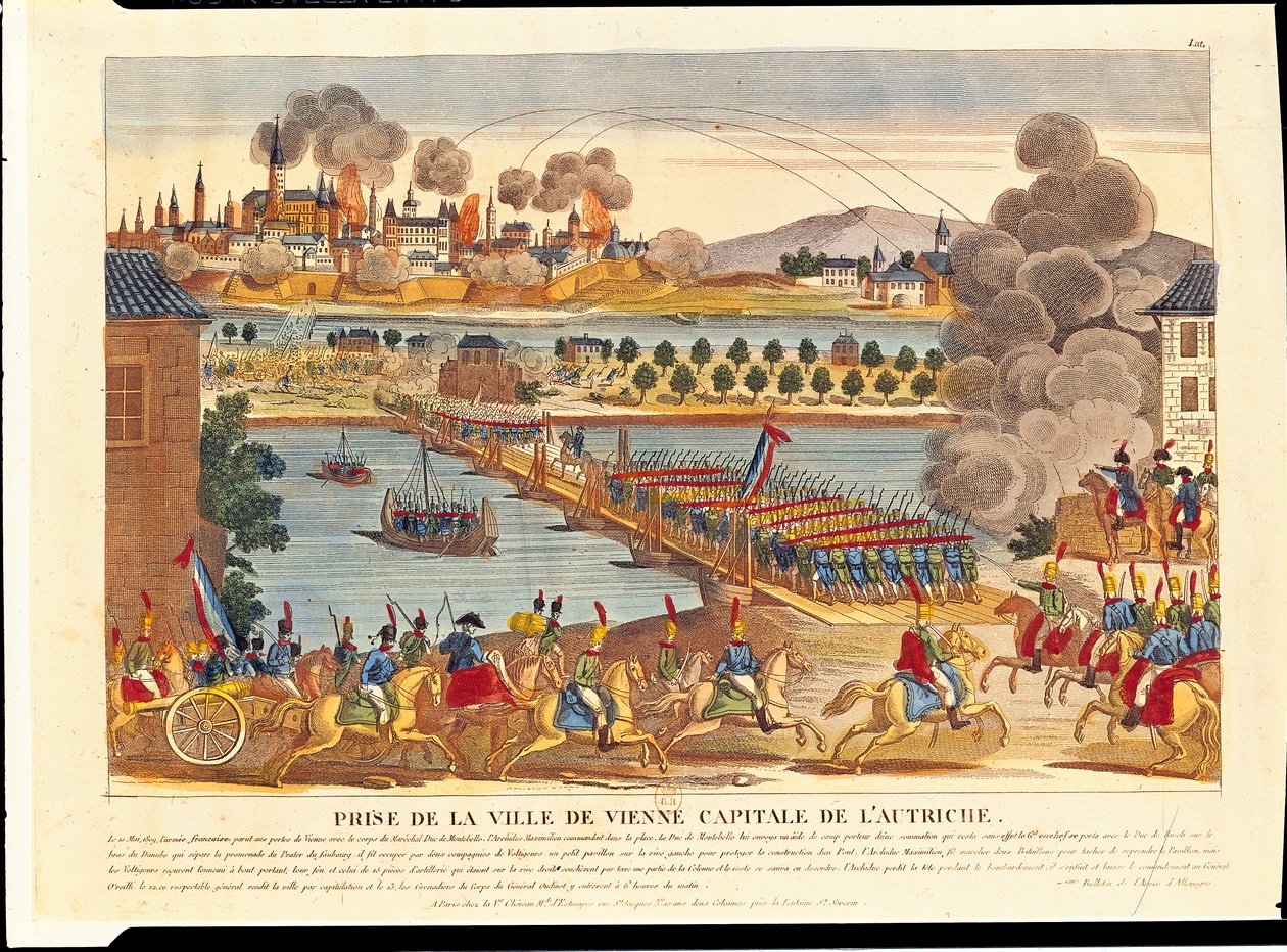 Oblężenie Wiednia, 10 maja 1809 autorstwa French School