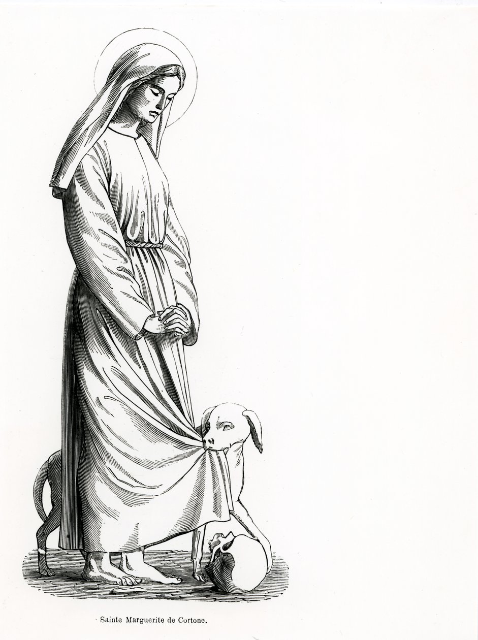 Św. Małgorzata z Cortony (ok. 1247-97) autorstwa French School