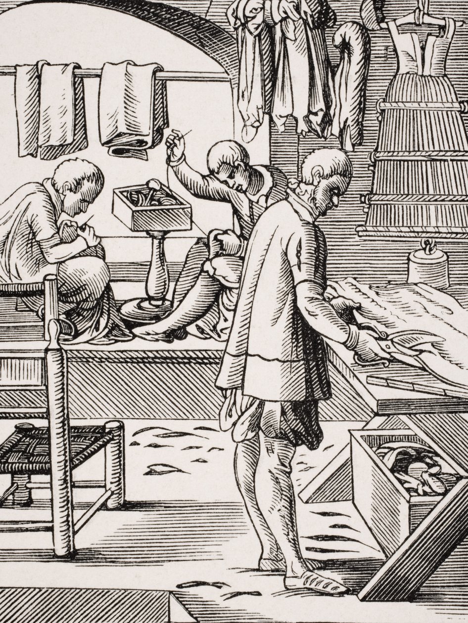 Krawiec, reprodukcja drzeworytu Josta Ammana (1539-91) z 