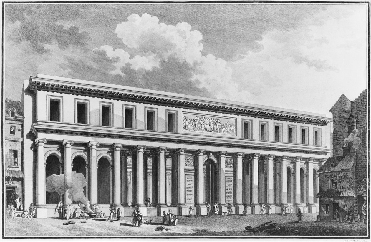 Akademia Chirurgiczna, Paryż, ryty Claude Rene Gabriel Poulleau (ur. 1849) 1773 autorstwa French School