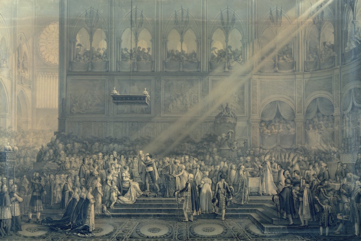 Chrzest Króla Rzymu (1811-32) w Notre-Dame, 10 czerwca 1811, po 1811 autorstwa French School