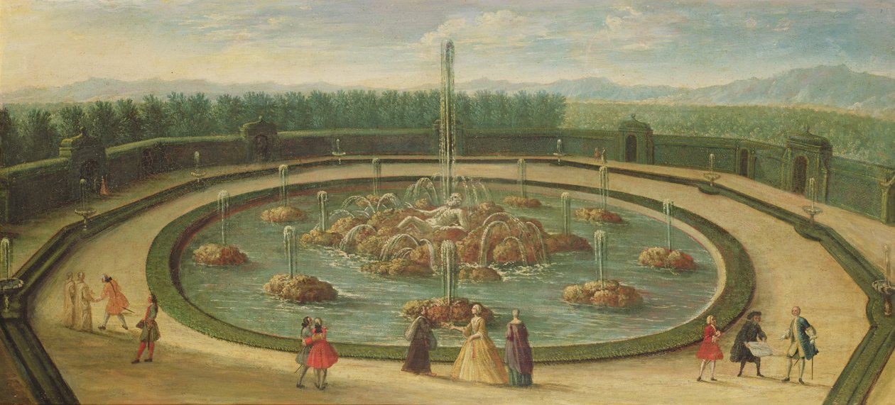 Dorzecze Enceladusa w Wersalu, początek XVIII wieku autorstwa French School