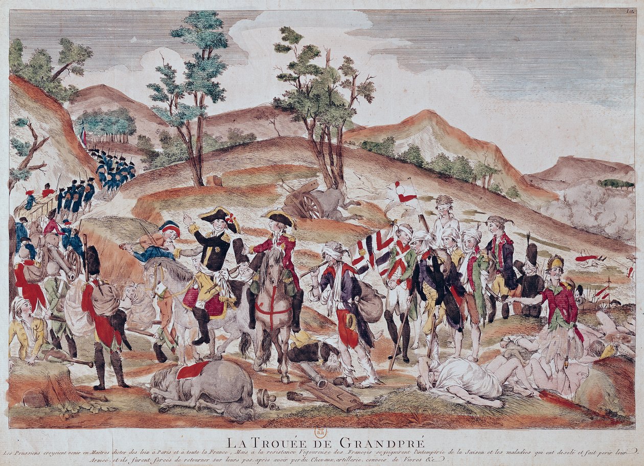 Naruszenie Dziadka, październik 1792 autorstwa French School