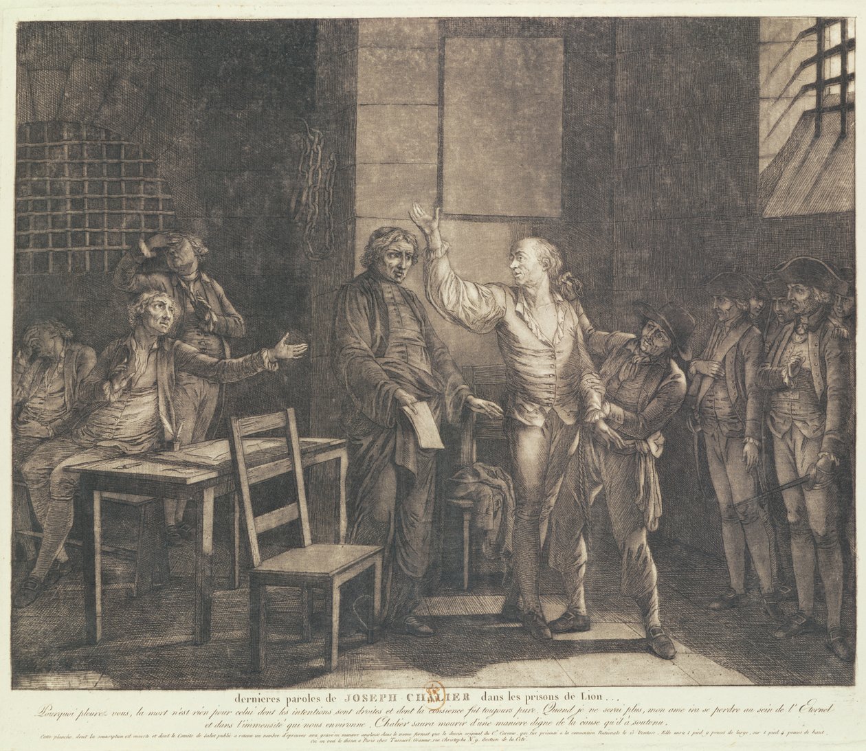 Ostatnie przemówienie Josepha Chaliera autorstwa French School