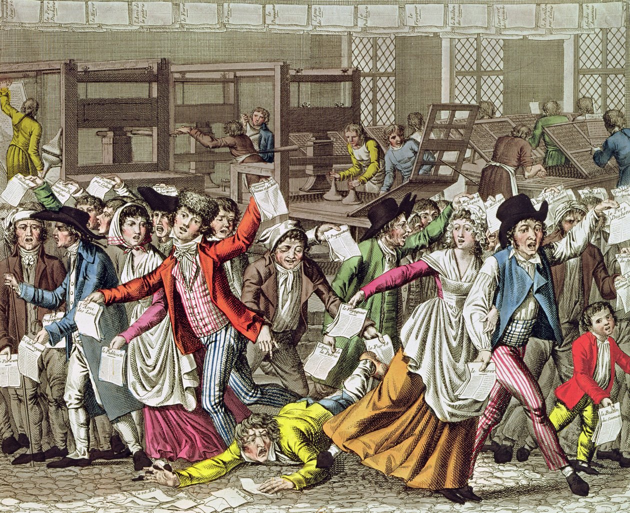 Wolność prasy, 1797 autorstwa French School