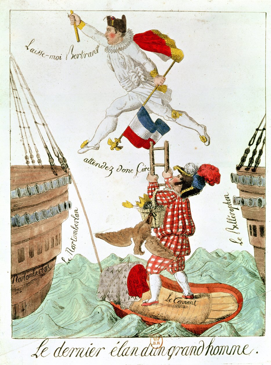 Ostatni skok wielkiego człowieka, 1815 autorstwa French School