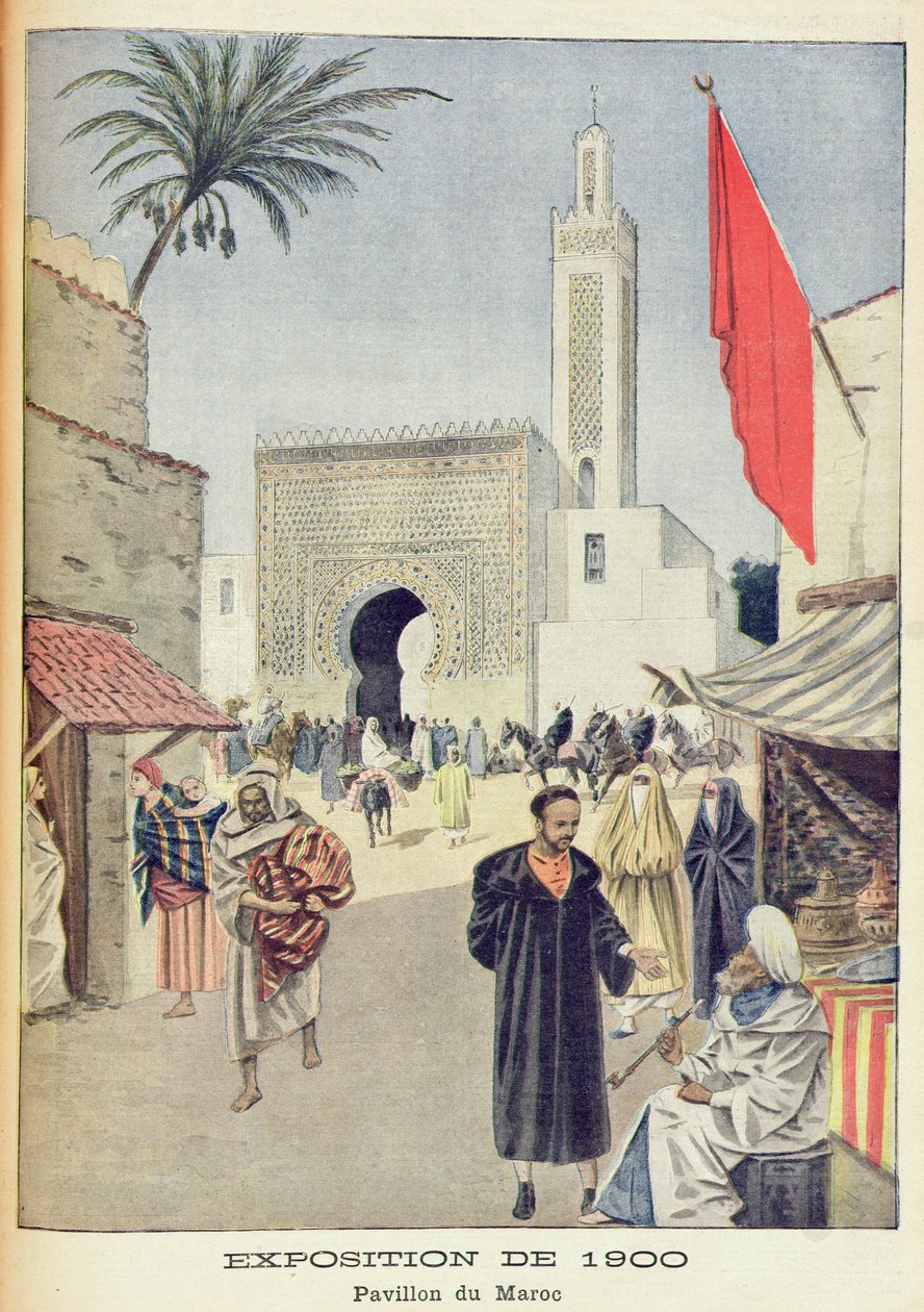 Pawilon Maroka na Wystawie Światowej 1900, Paryż, ilustracja z „Le Petit Journal”, 23 września 1900 autorstwa French School