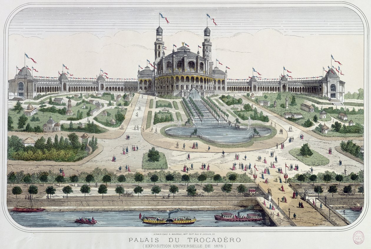 „Palais du Trocadero“ Paryžiaus „Exposition Universelle“ 1878 m. buvo nušlifuotas autorstwa French School