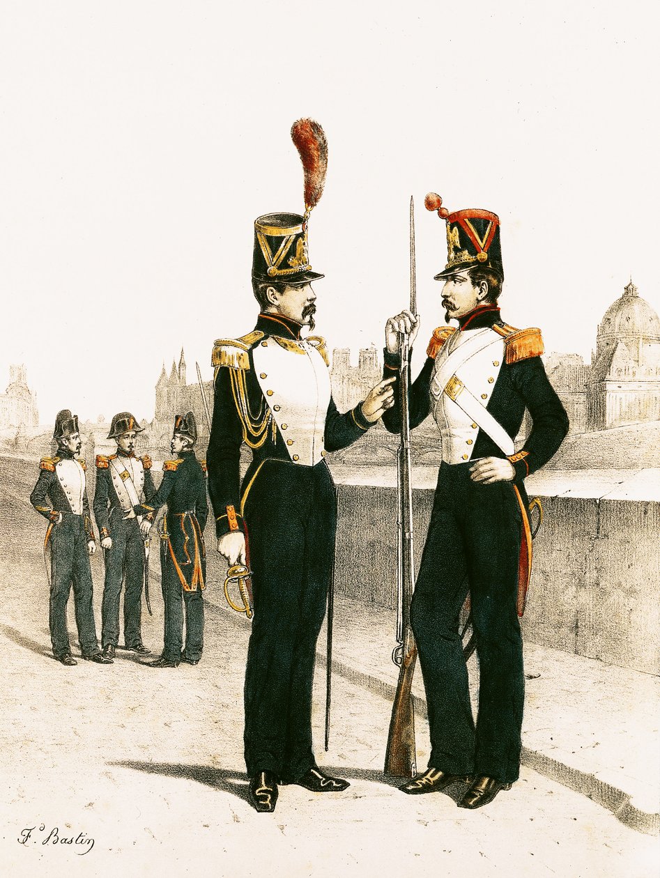 Paryska Straż Miejska, utworzona 29 lipca 1830 r autorstwa French School