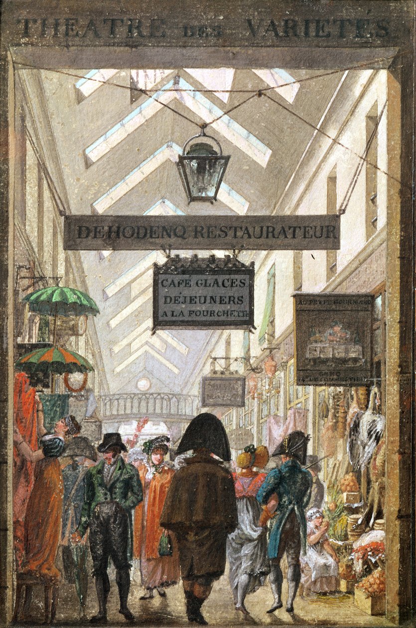 Passage des Varietes, Paryż autorstwa French School