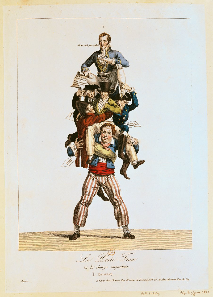 Porter lub The Imposing Burden, c.1820 autorstwa French School