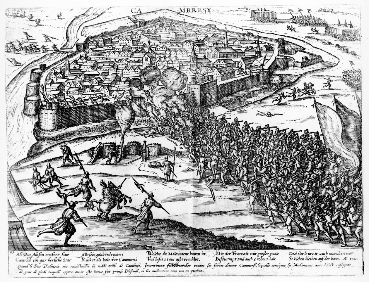 Oblężenie Cambrai, wrzesień 1581 autorstwa French School