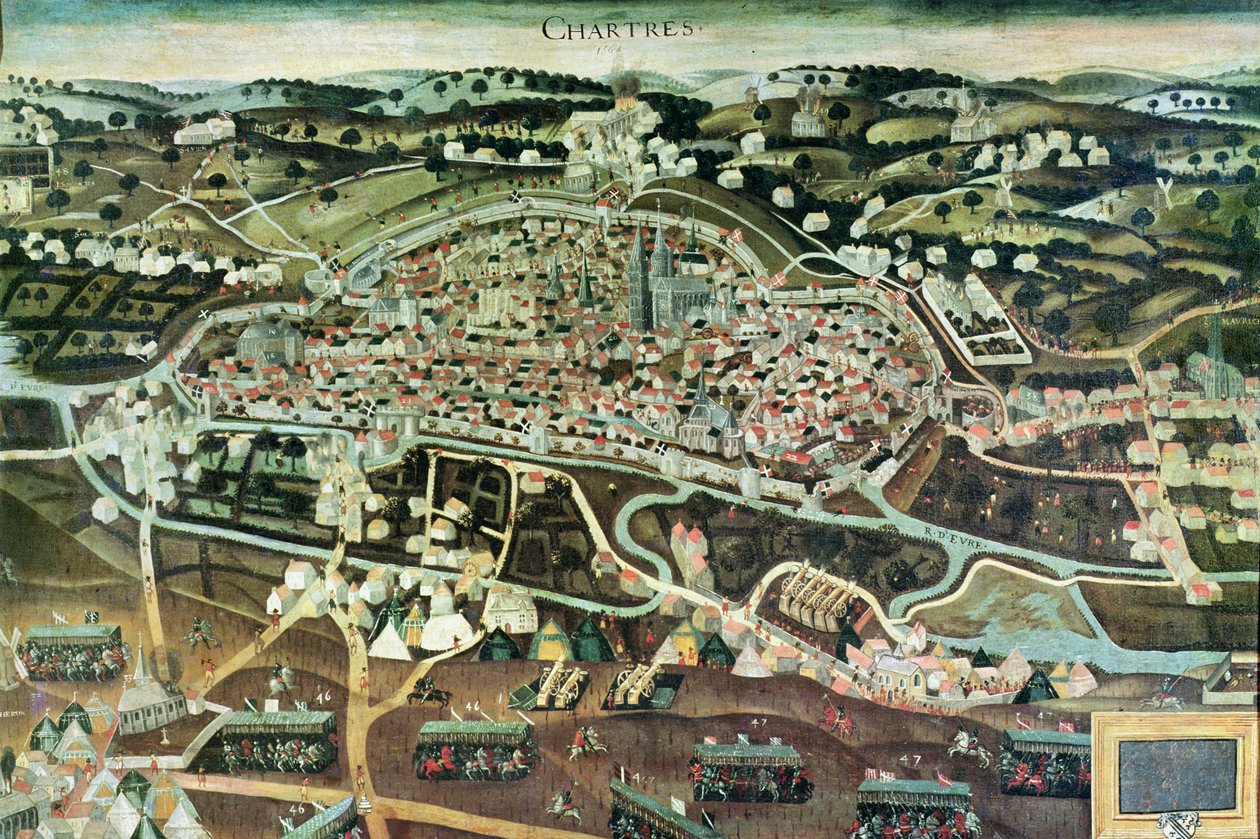 Oblężenie Chartres w 1568 r. autorstwa French School