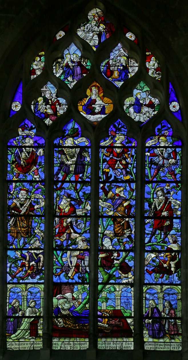 Drzewo Jessego: Jesse, 1557 autorstwa French School