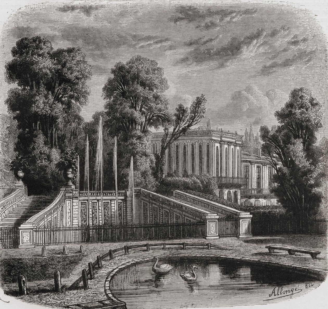 Trianon w Wersalu autorstwa French School