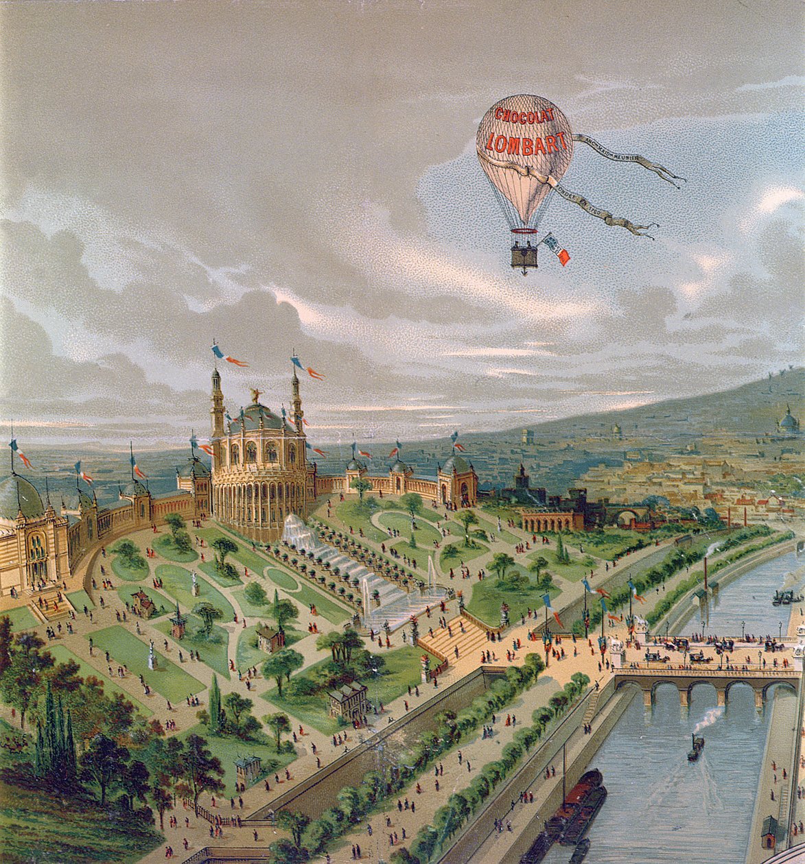 Trocadero - Wystawa Powszechna w Paryżu, 1878 autorstwa French School