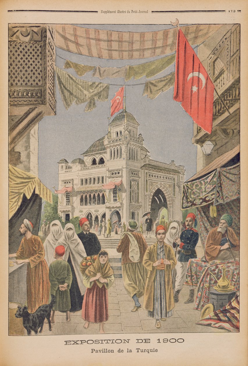 Pawilon Turecki na Wystawie Powszechnej 1900, Paryż, ilustracja z „Le Petit Journal”, 3 czerwca 1900 autorstwa French School