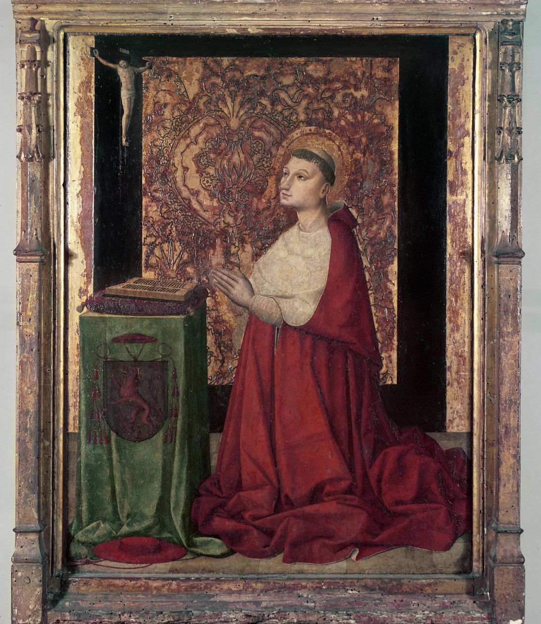 Wizja św. Piotra de Luxembourg, szkoła prowansalska, ok. 1470 (tempera na panelu) autorstwa French School