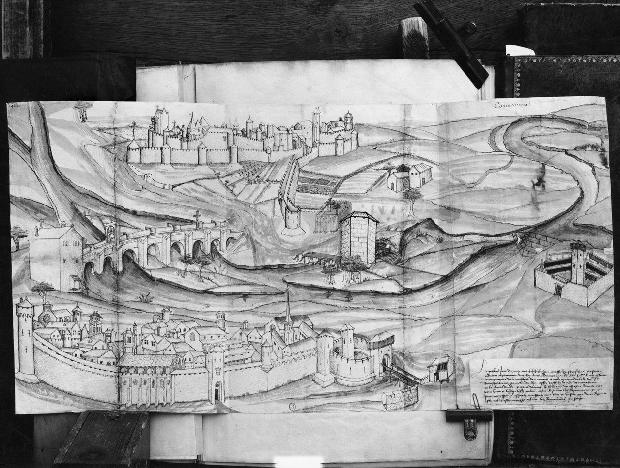 Miasto i wieś Carcassonne, 1462 autorstwa French School