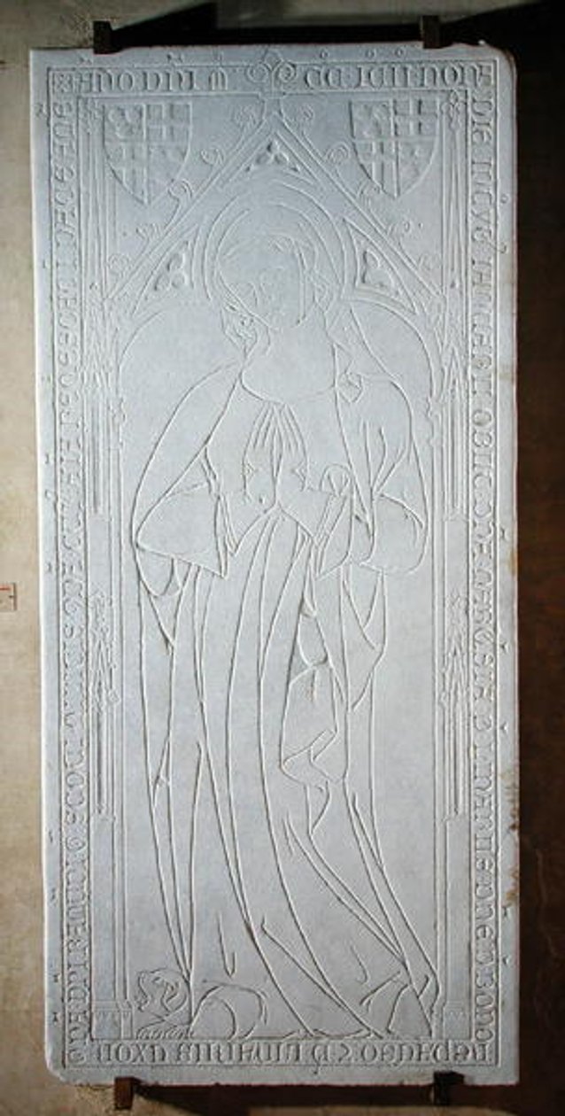 Nagrobek z portretem markizy de Linares, 1391 autorstwa French School