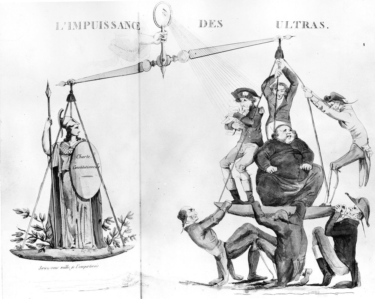 Próżne wysiłki Ultrasów, 1819 autorstwa French School