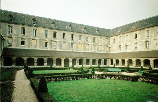 Widok na krużganek Maternite Port-Royal autorstwa French School