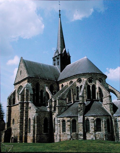 Widok na wschodnią część opactwa autorstwa French School