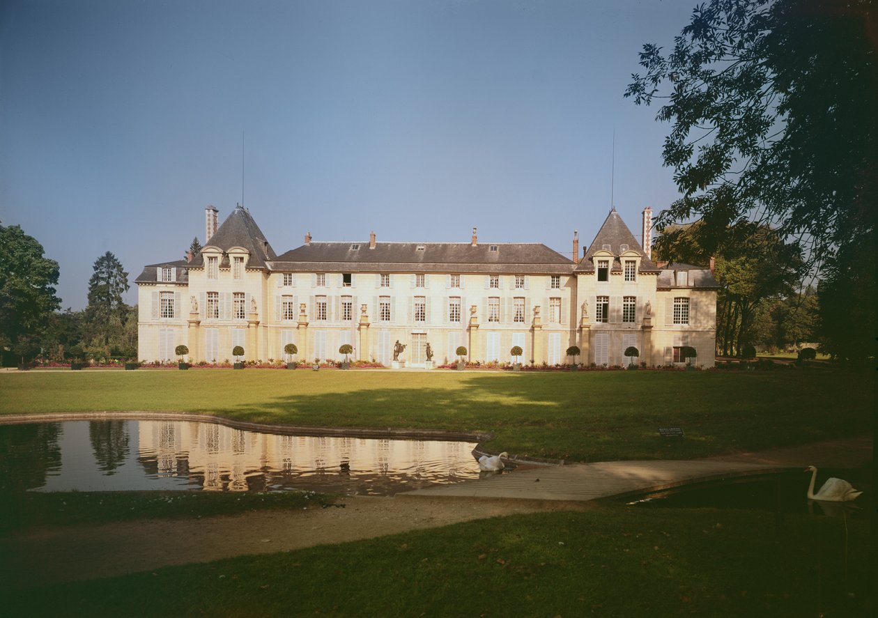 Widok na elewację ogrodową, wybudowaną w 1622 autorstwa French School