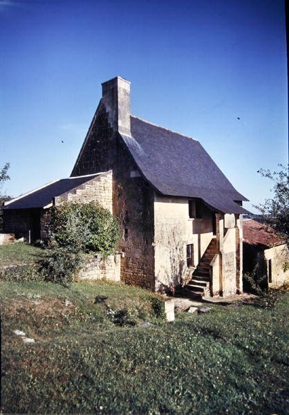Widok domu przypuszczalnie miejsca urodzenia Francois Rabelais (ok. 1494-1553) autorstwa French School