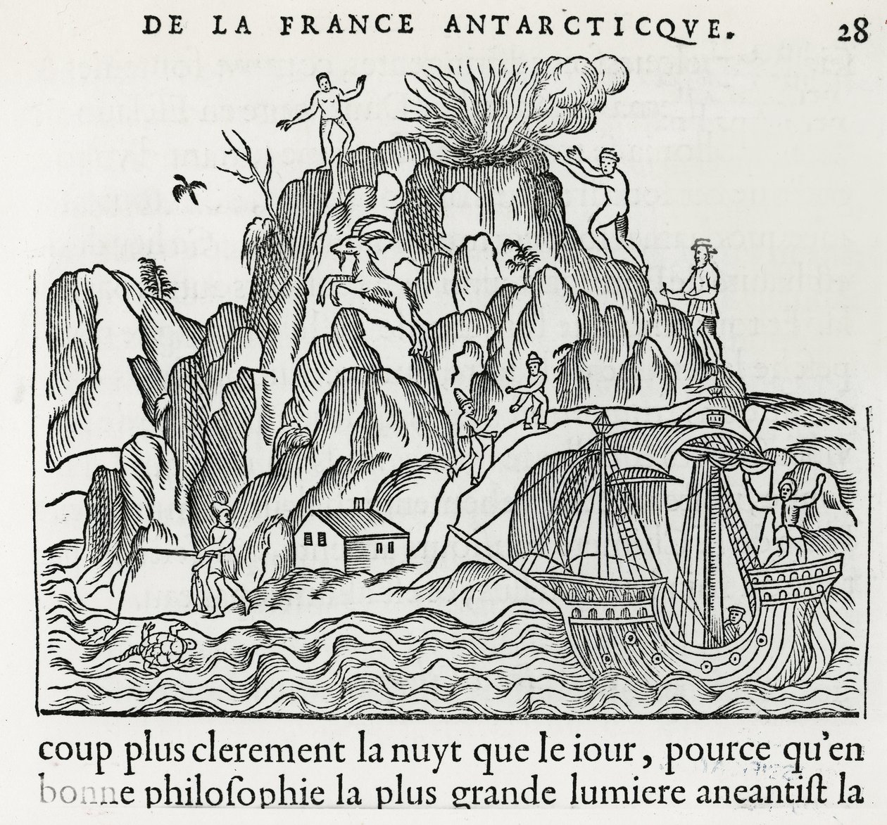 Wulkan, 1558 autorstwa French School
