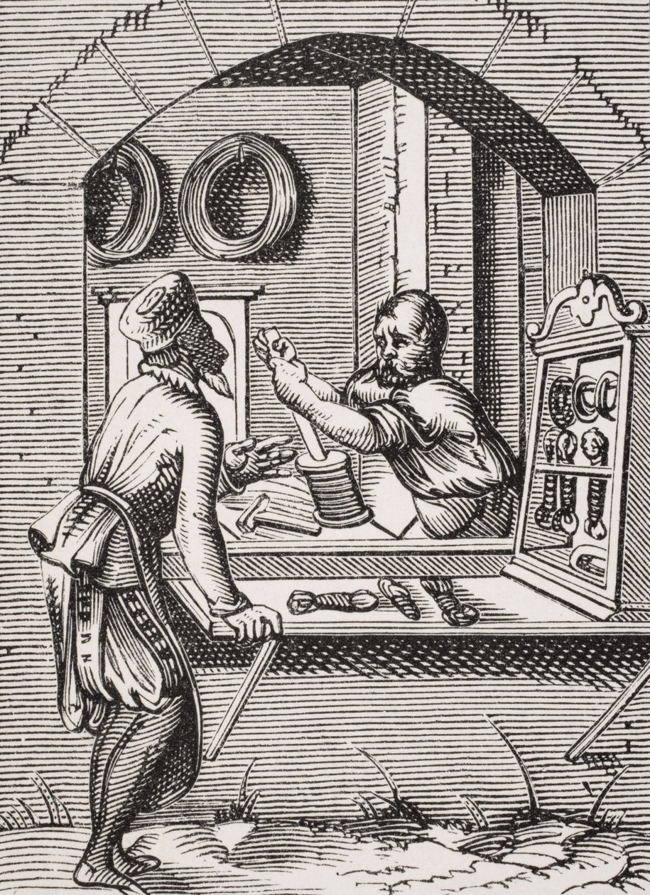 Wire Worker, według drzeworytu Josta Ammana (1539-91) z 