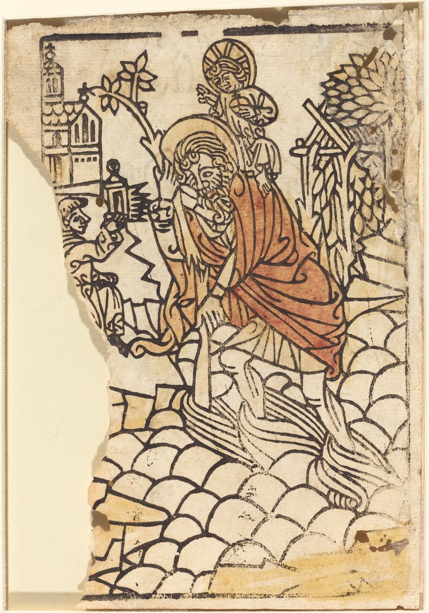 Święty Krzysztof [odbyt] autorstwa French 15th Century
