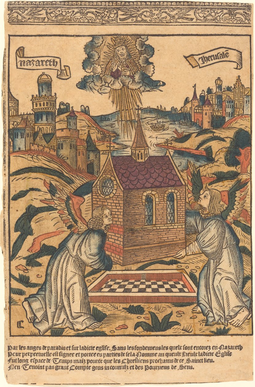 Transport Świętego Domu Loretańskiego autorstwa French 15th Century