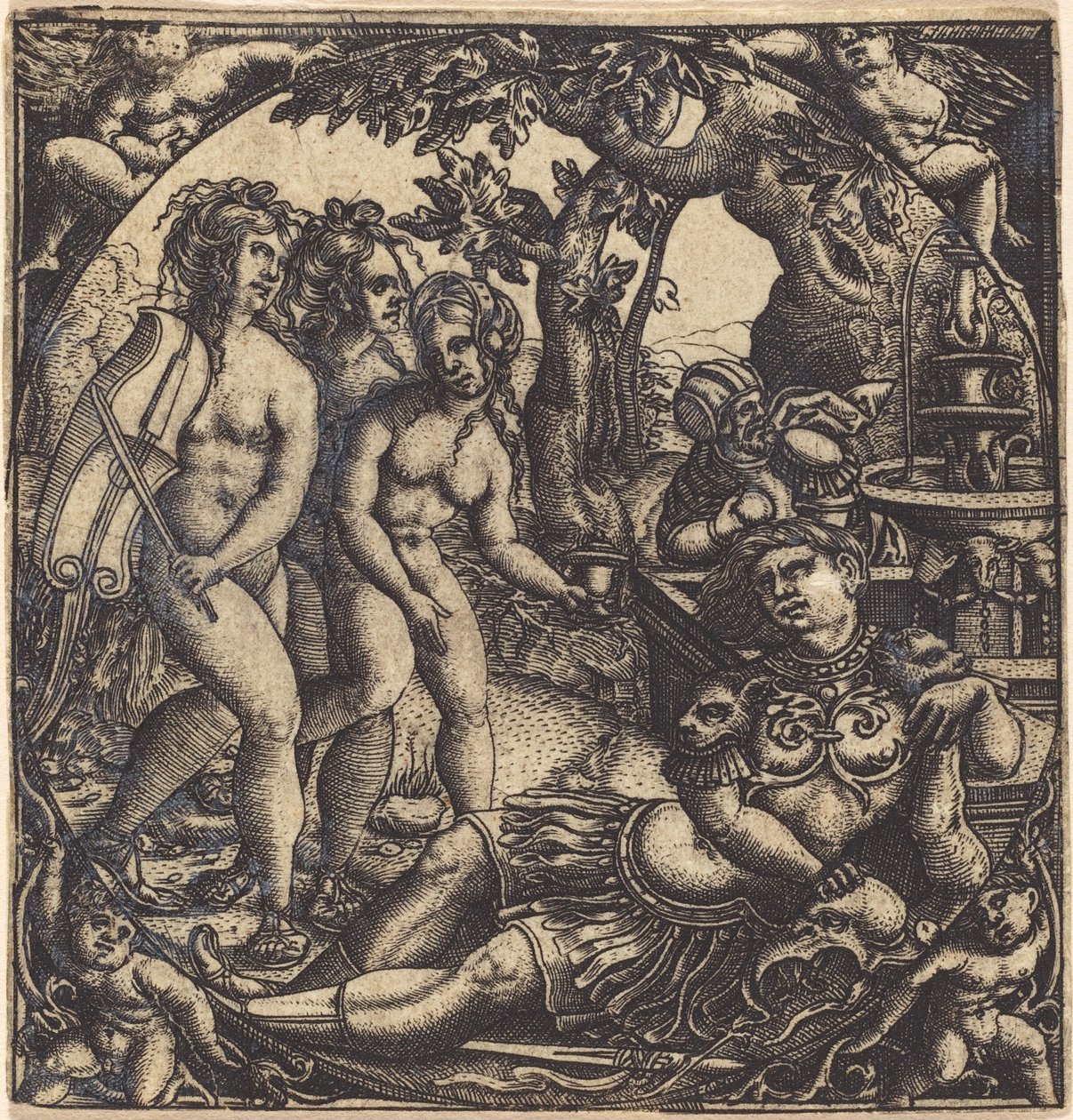Wyrok Paryża autorstwa French 16th Century