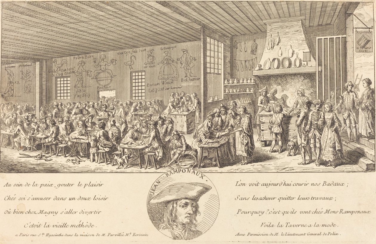 Kabaret Ramponaux autorstwa French 18th Century