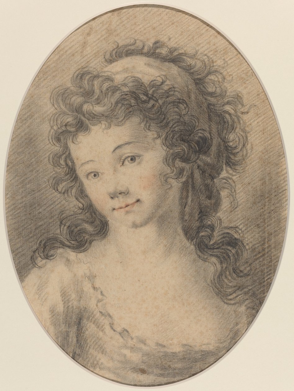 Portret dziewczyny autorstwa French 18th Century