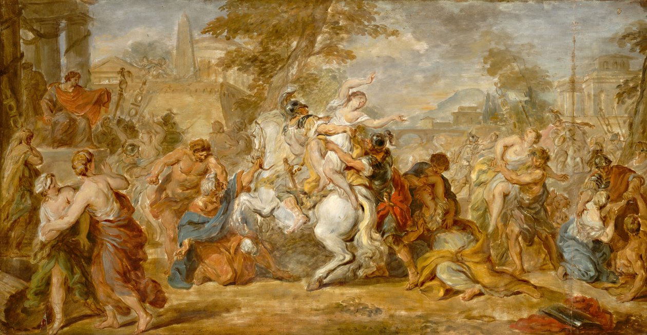 Gwałt Sabinek autorstwa French 18th Century